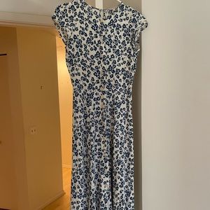 Reformation Button Down Floral Midi Dress